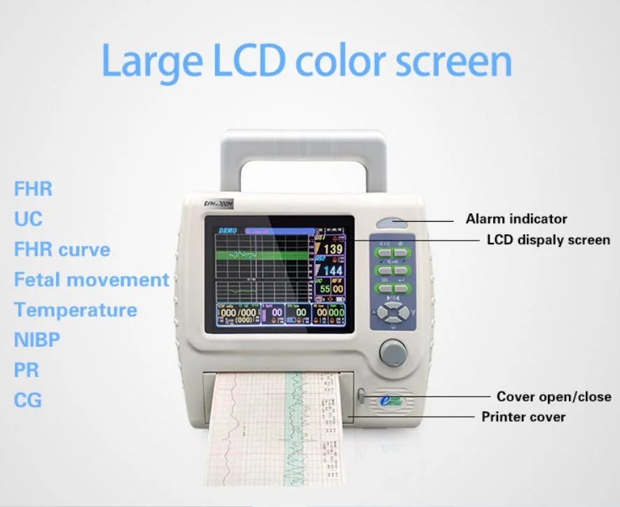 أفضل بيع المعدات الطبية معدل ضربات قلب الرضع قياس الجهاز الجنيني المحمول الشاشة
