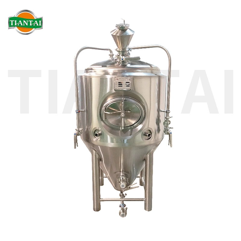 600L 800L 1000L 8K Mirror Top Manway Jackted Double Wall Beer Fermenter Tank