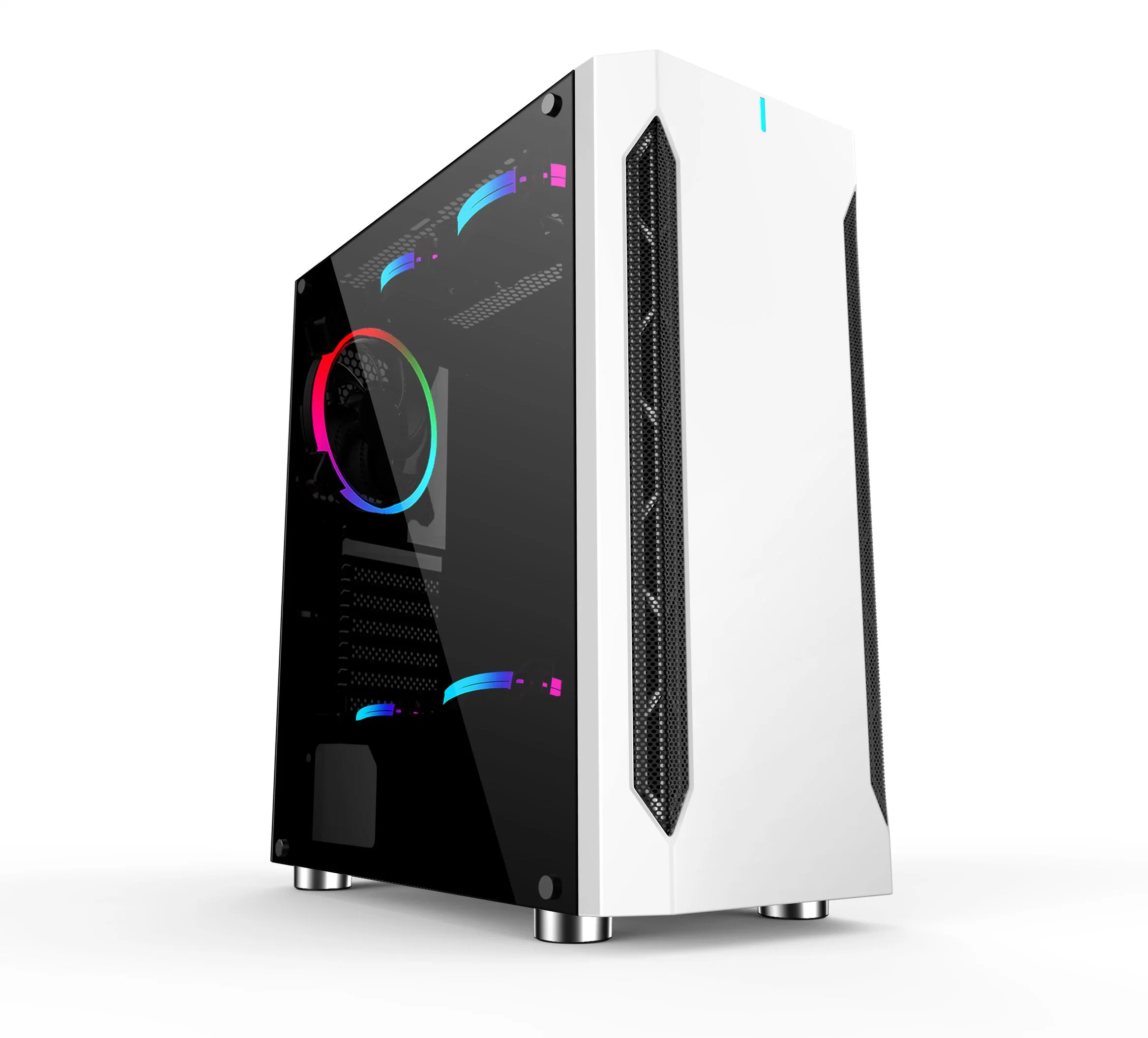 Diseño de moda Torre de sobremesa Gaming Case ATX PC fundas de ordenador
