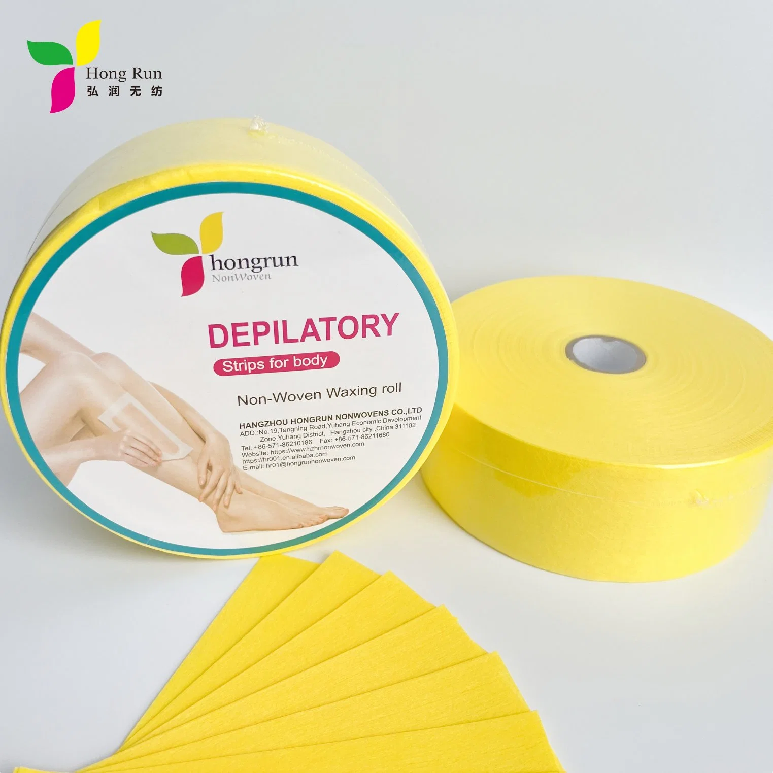 OEM Nonwoven Wholesale/Supplier Depilatory Waxing Paper Rolls for Body Hair Removal