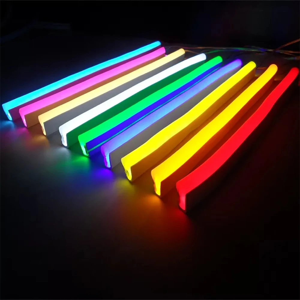 DC12V AC220V 6*12mm Flex LED Light Red White Blue Green Yellow Pink Single Side Lamp Neon Flex Strip