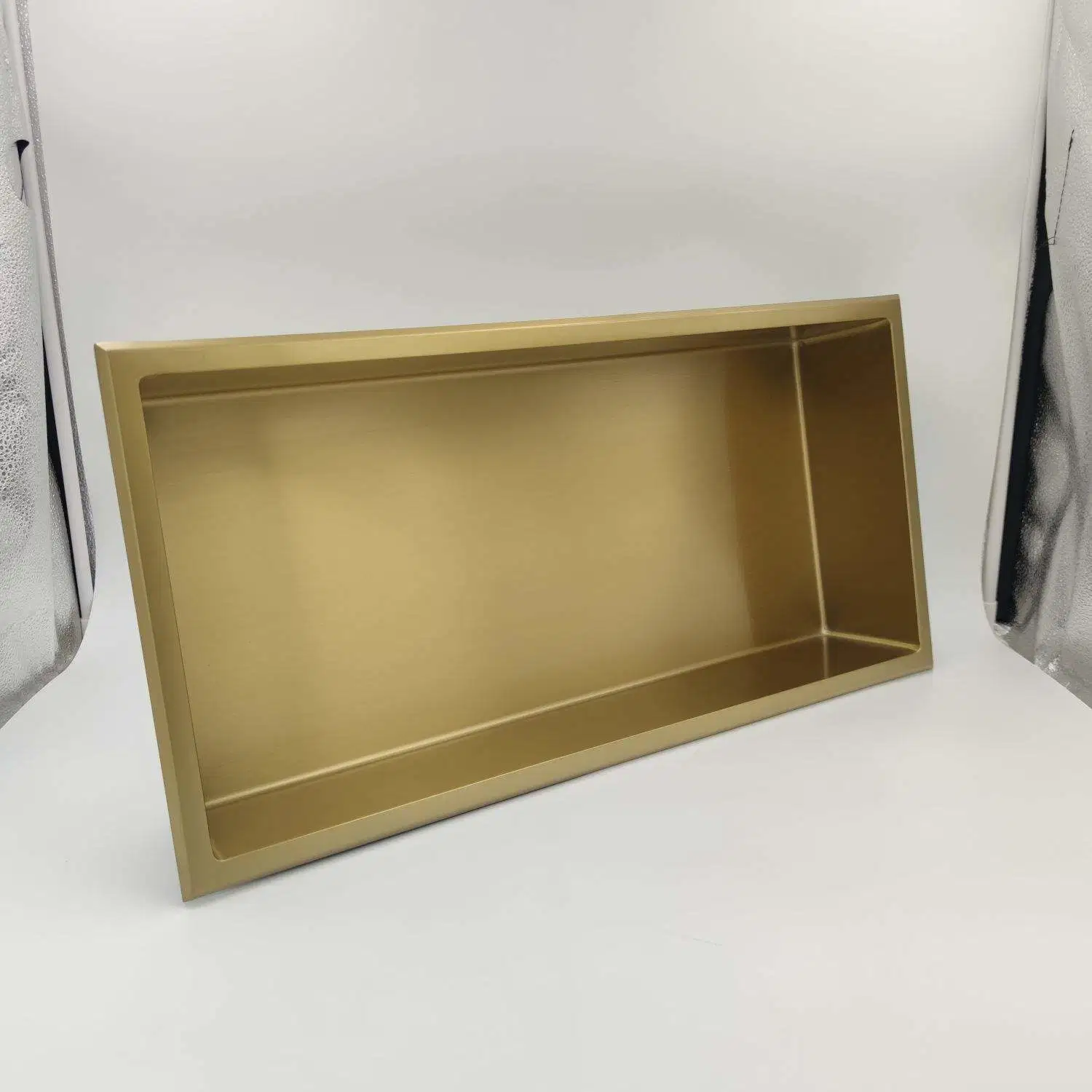 High quality/High cost performance  Built-in Bathroom Gold Shower Wall Niche Recessed Metal Shower Shelves