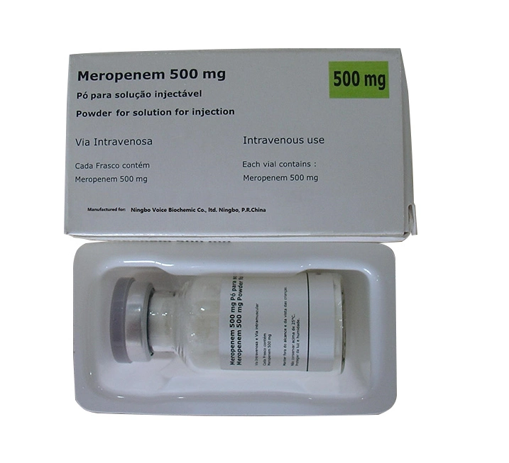 Des BPF des médicaments Meropenem 500mg poudre pour injection Meropenem