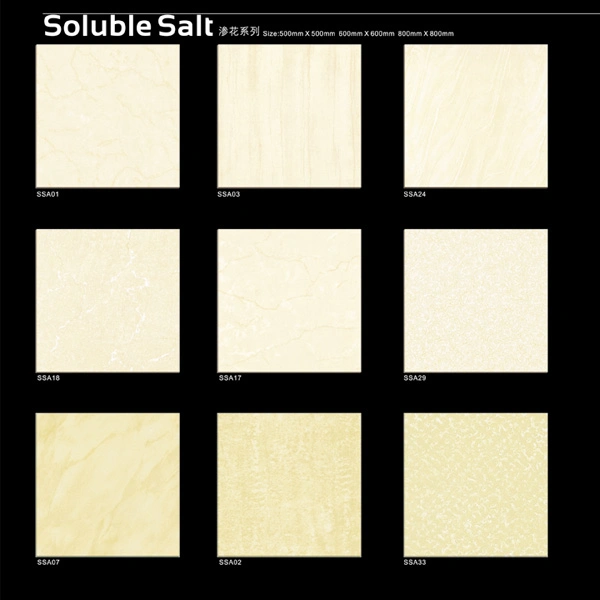 60X60 Soluble Salt Series Non Slip Polished Porcelain Floor Tile