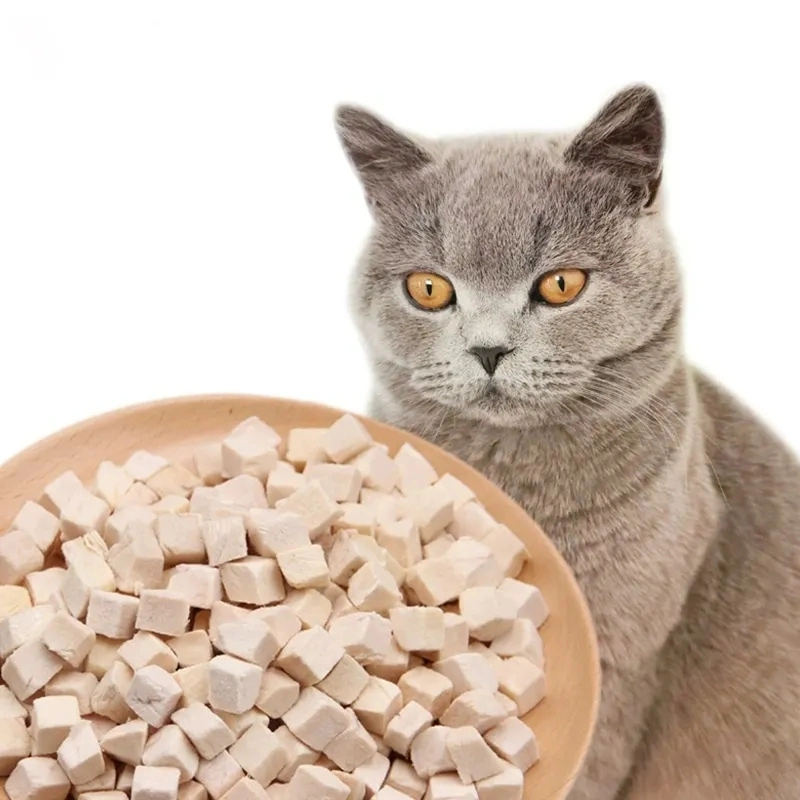 Nourriture pour animaux facile à stocker une variété de viande en PET Nuggets de poulet lyophilisés