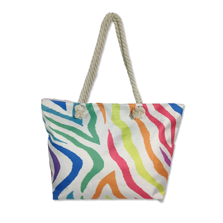 Оптовые Custom Cotton Canvas Cute Love Heart Pattering Beach Tote Сумка для девочек