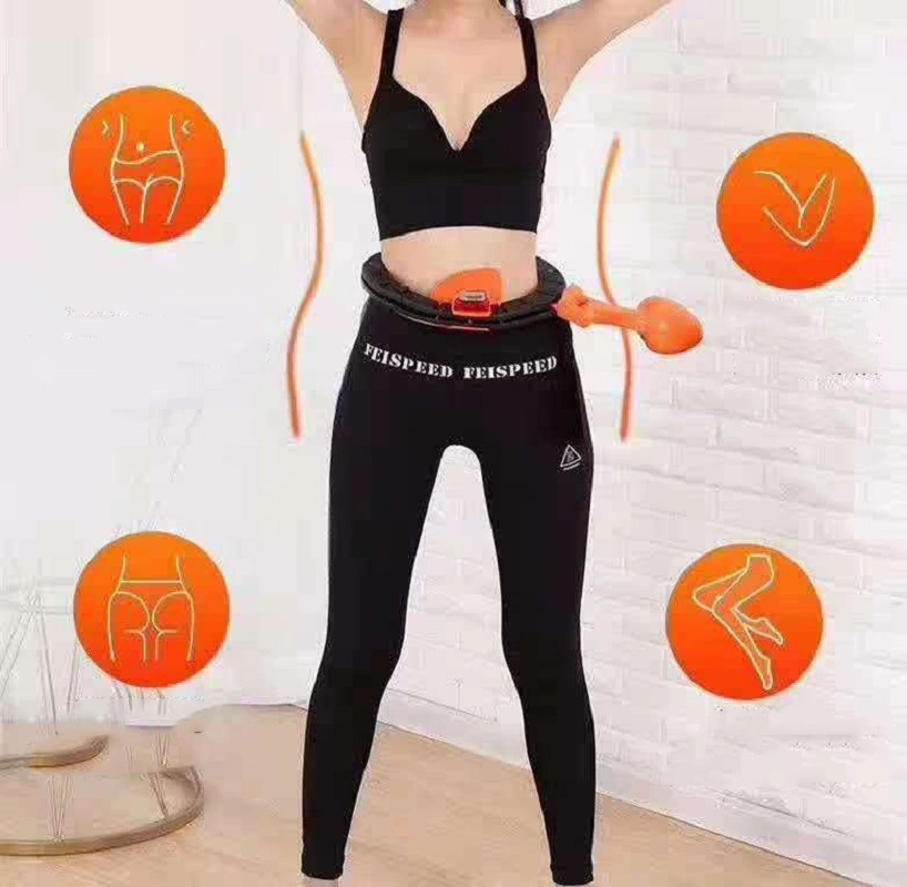 Adjustable Weighted Hula Hoop with Counter Fitness Waist Trimmer Belt Training Indoor & Outdoor Exercise Wbb16262
