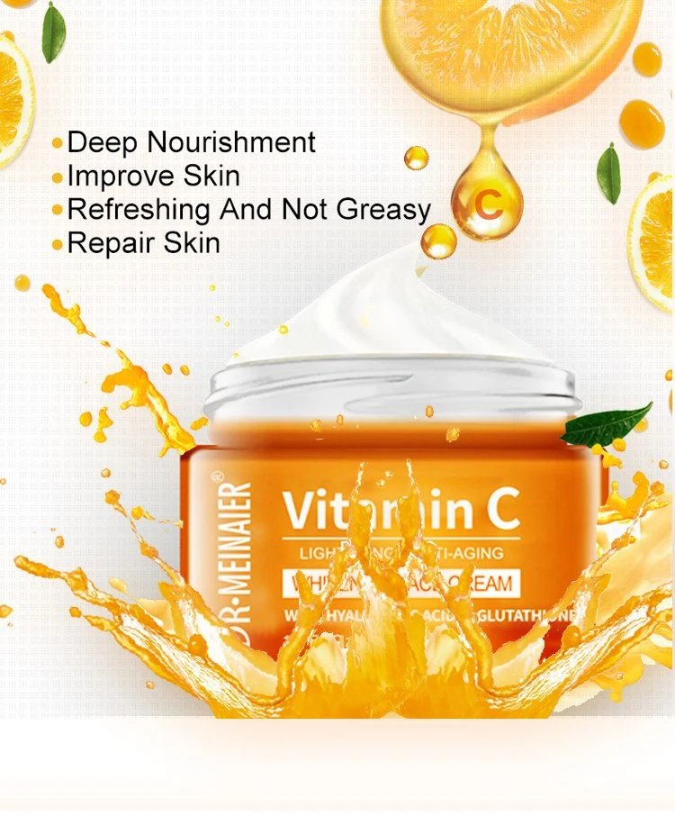 Venda quente Bom Preço vitamina C Embranquecimento Creme facial de ácido hialurônico Glutathion