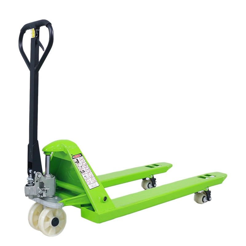 2000kg 2500kg 3000kg Manual Hand Pallet Truck with Plastic /Nylon/PU Wheels