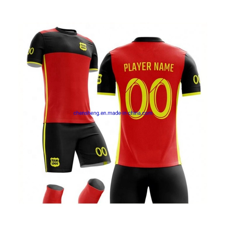 100% Polyester Material Soccer Team Sports Wear Football Jersey