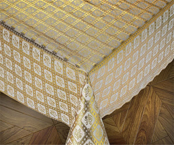 PVC Vinyl Lace Crochet Wedding Tablecloth