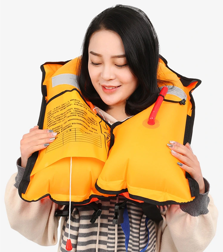 Großhandel/Lieferant Custom Manuelle automatische Aufblasbare Life Jacket 150N für Erwachsene