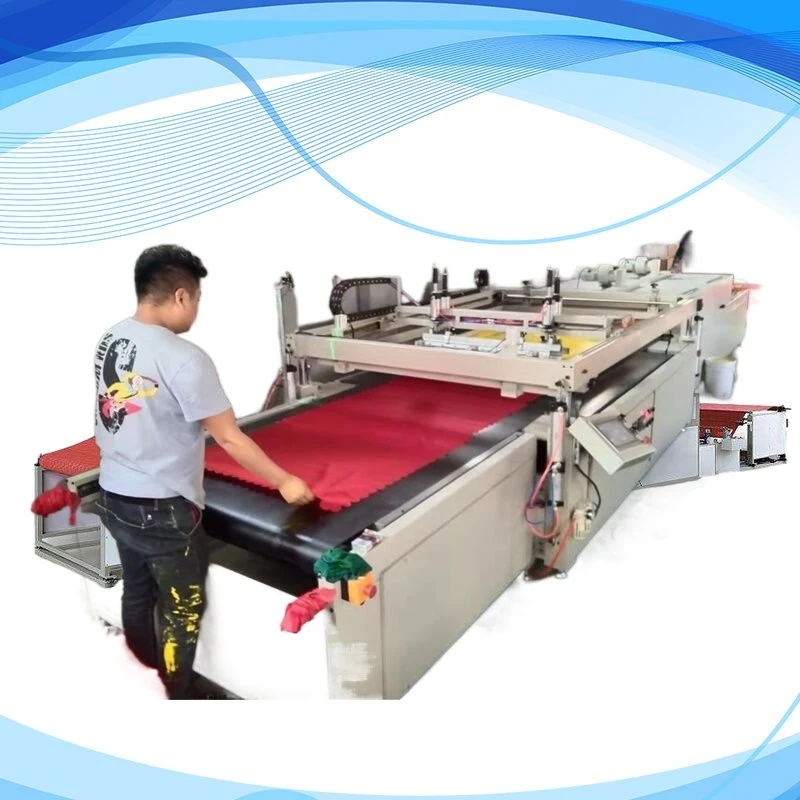 Roll to Roll Silk Screen Printing Machine for Satin Ribbons/Woven/Label/Lanyards