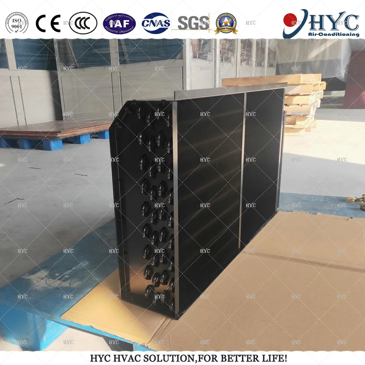 Electronic Coating Stainless Steel Copper Tube Finned Coil Heat Exchanger