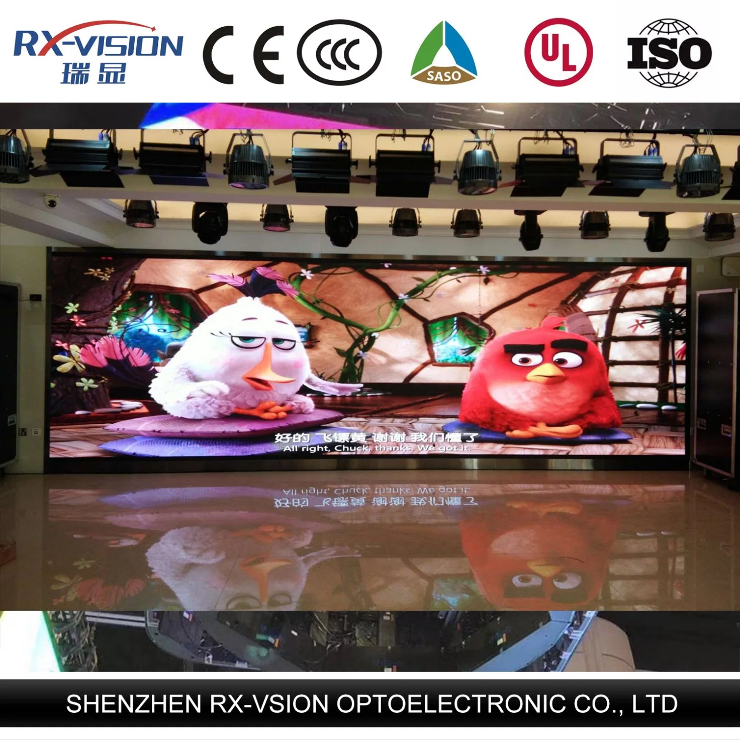 Indoor HD Advertising Media P3.91 SMD Indoor LED TV Display