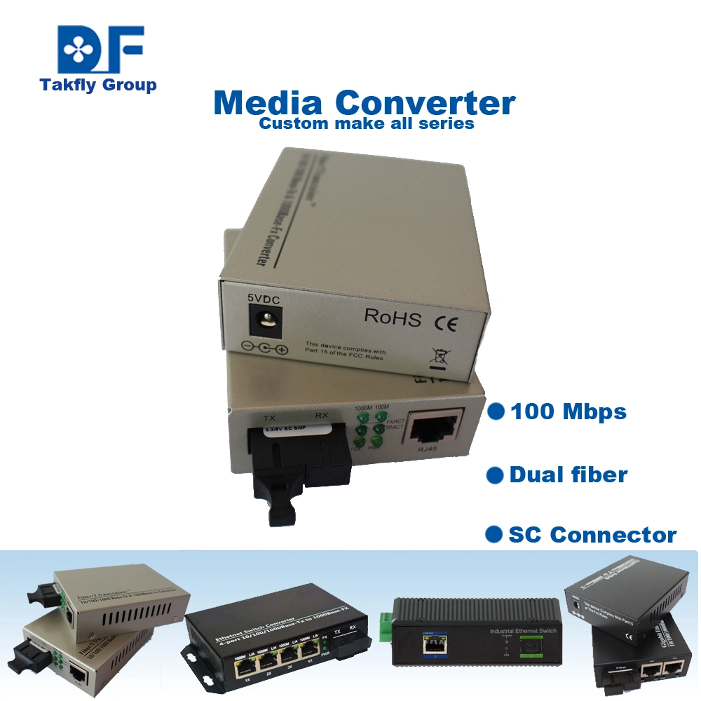 10/100m 10km. 25km--120km Fiber Media Converter