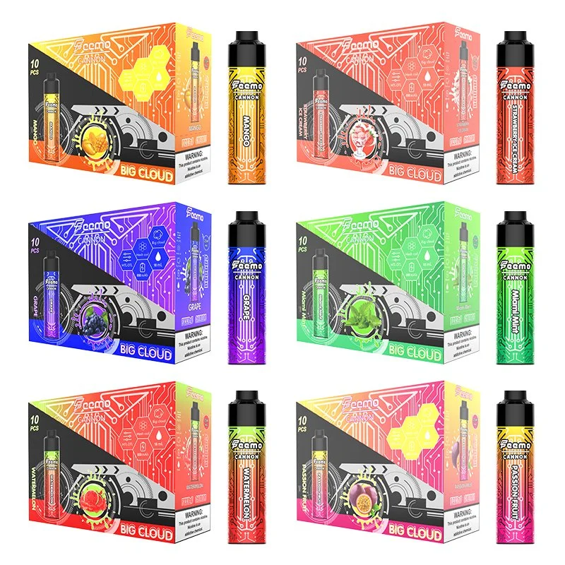 Feemo Cannon 10000 Puffs Disposable/Chargeable Vape Box Ultimate Vaping Experience Vape Box