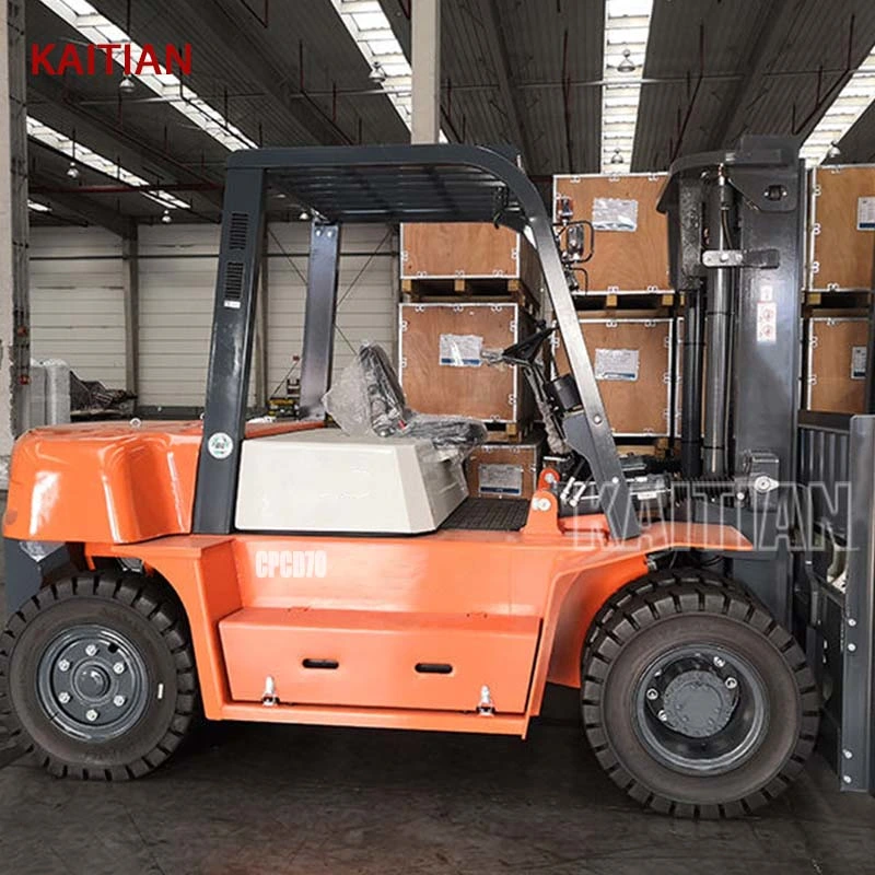 Powerful Duel Fuel Gas Fork Lift 7 Ton Customized Forklift with CE Approval