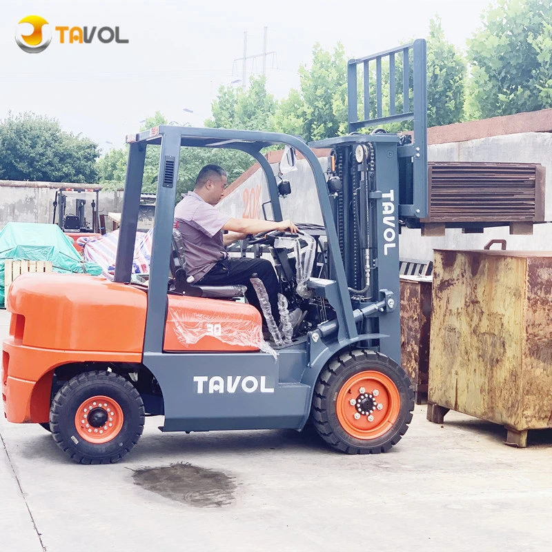 Forklift 2 Ton 2.5ton 3 Ton 3.5 Ton 4ton Diesel Forklift with Full Free Mast for Container Use