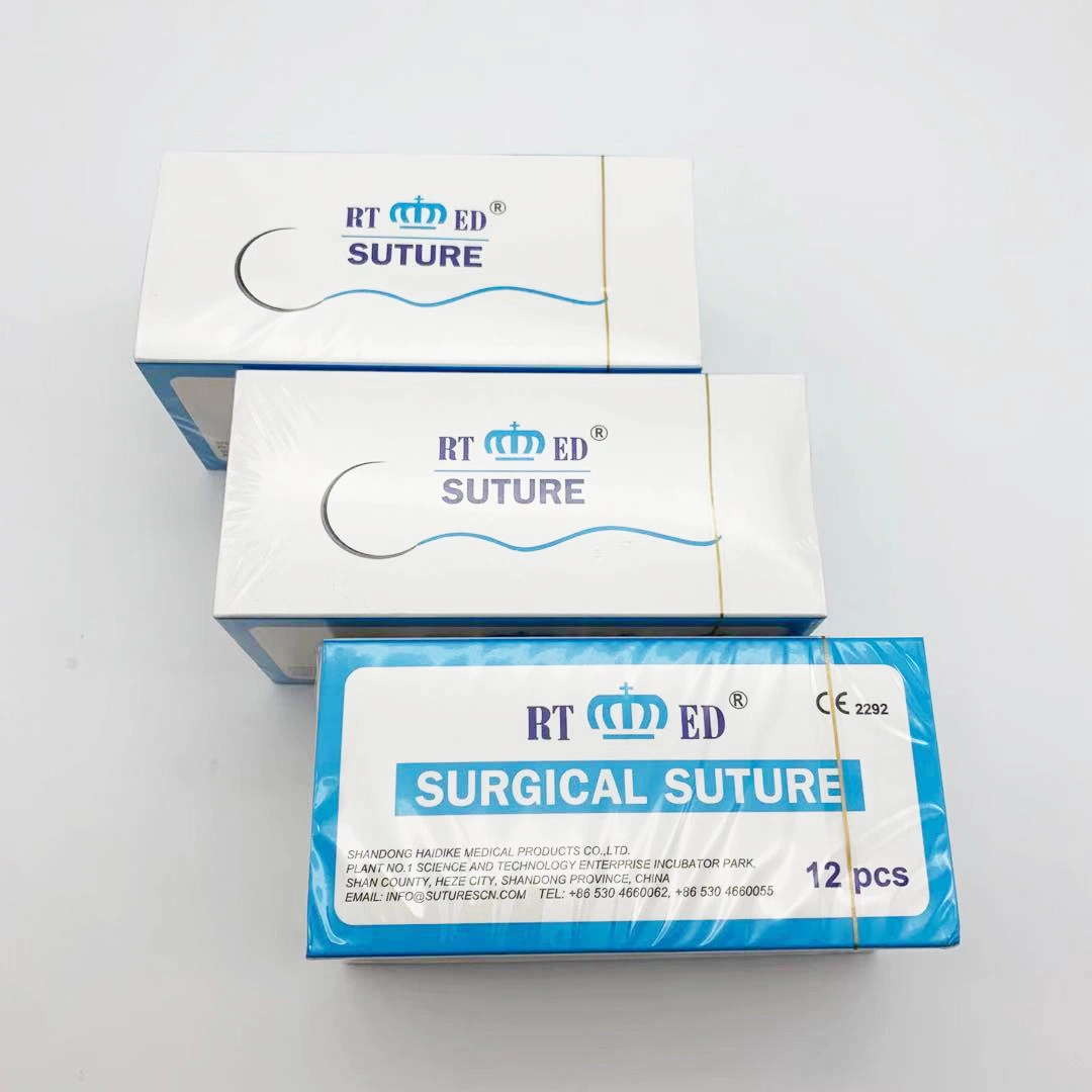 1/2 Circle Round Bodied Non Absorbable 0 1 0 2 0 3/0 5-0 10 0 Silk Suture