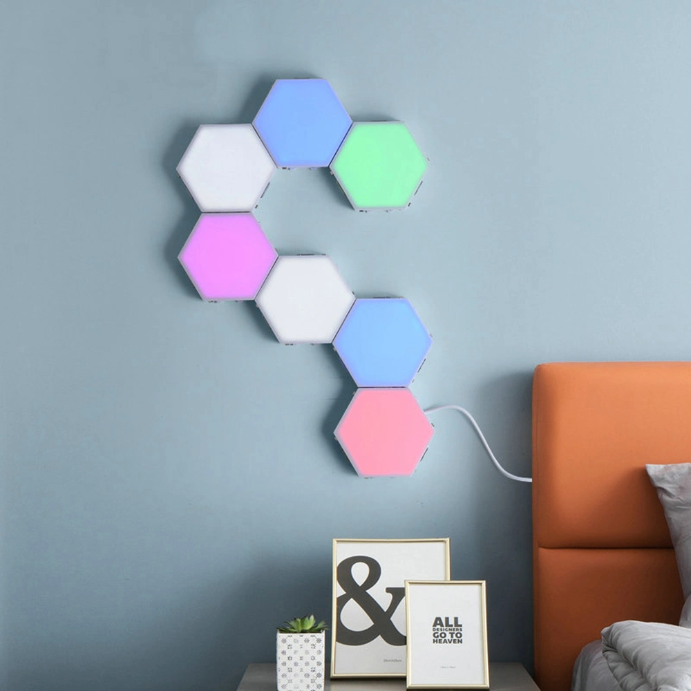 Wholesale/Supplier LED Magnetic Modular Quantum Hexagonal Touch Sensitive RGB Wall Light