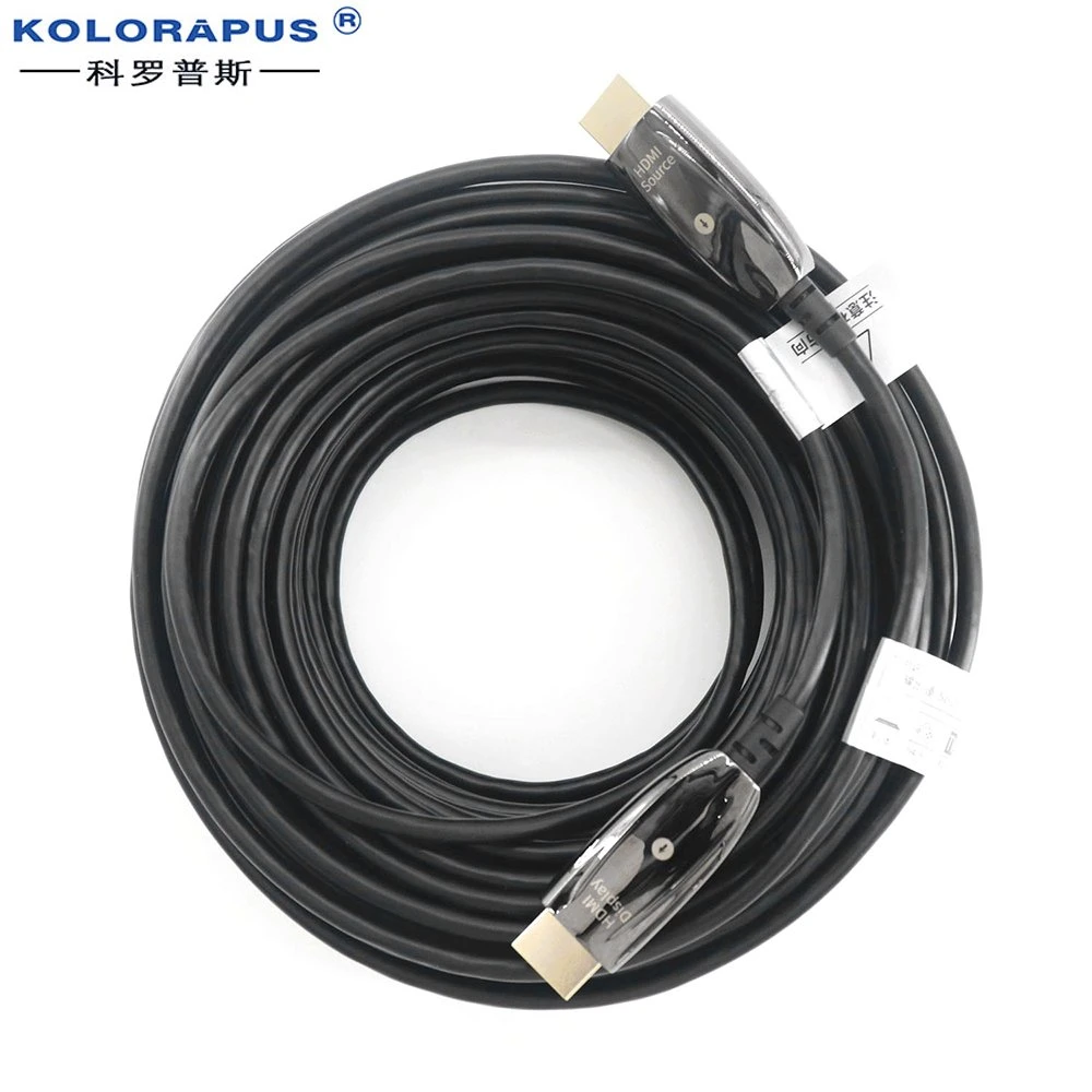 Kolorapus 5m 10m 15m 20m 25m 30m 50m 100m HDMI 8K 60Hz 48gbps 4K 60Hz 18gbps Aoc HDMI 2.1 2.0 Ultra-HD Active Optical Fiber Optic Cable