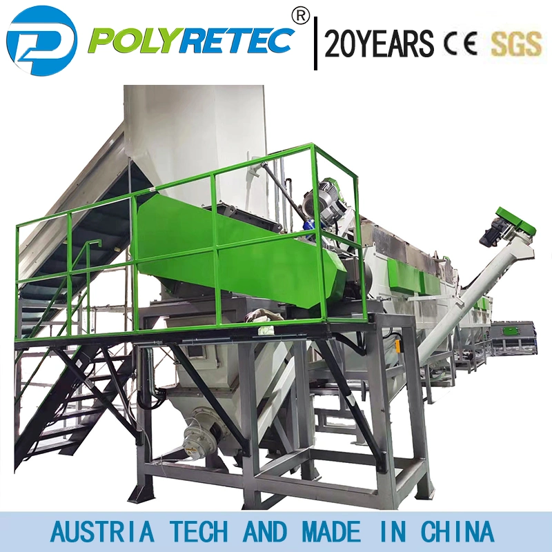 HDPE Plastic Recycling Machine Manufacturer with HDPE Shredder Price PE PP Film Recycling Plant