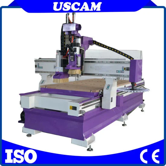 Wood Engraving, Cutting, Drilling Air Cooling 9.0kw CNC Auto Tool Changer Engraver