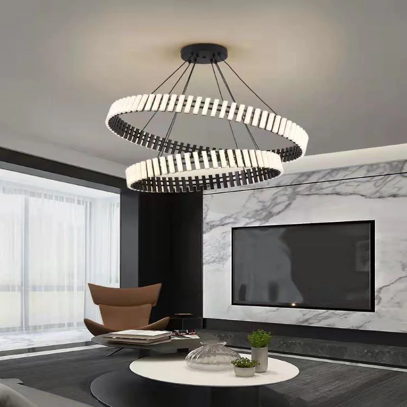 LED Acrylic Modern Luxury Round LED Pendant Light Chandeliers Lighting Interior Light