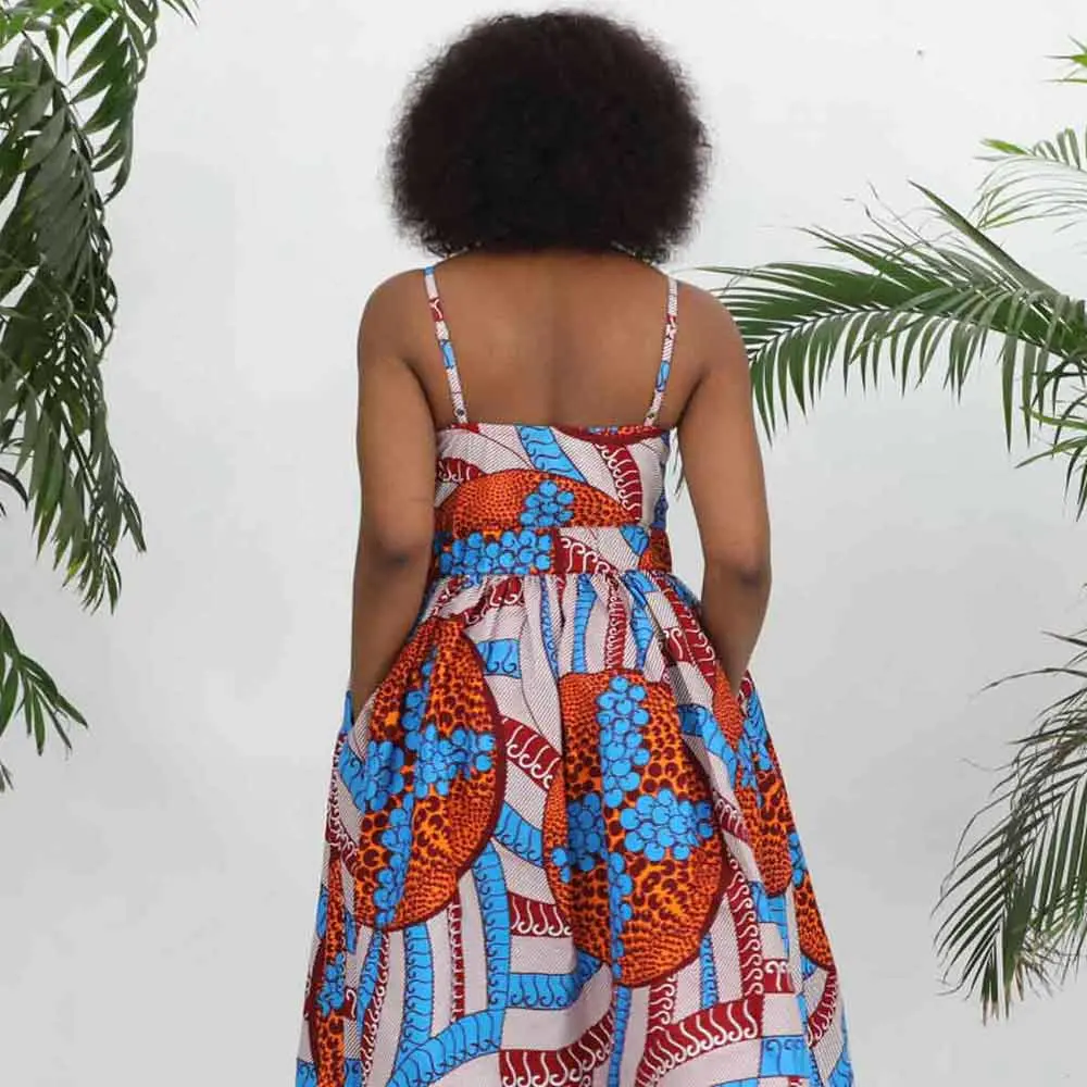 Wholesale/Supplier Summer African Print Plus Size Sexy Custom Dress for Women 2021