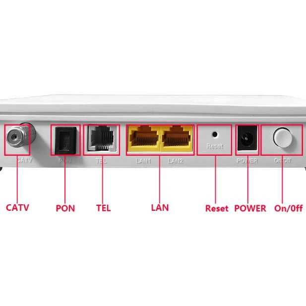 HS 8321 ONU large bande 2fe ONU GPON Xpon Epon ont Fibre optique FTTH