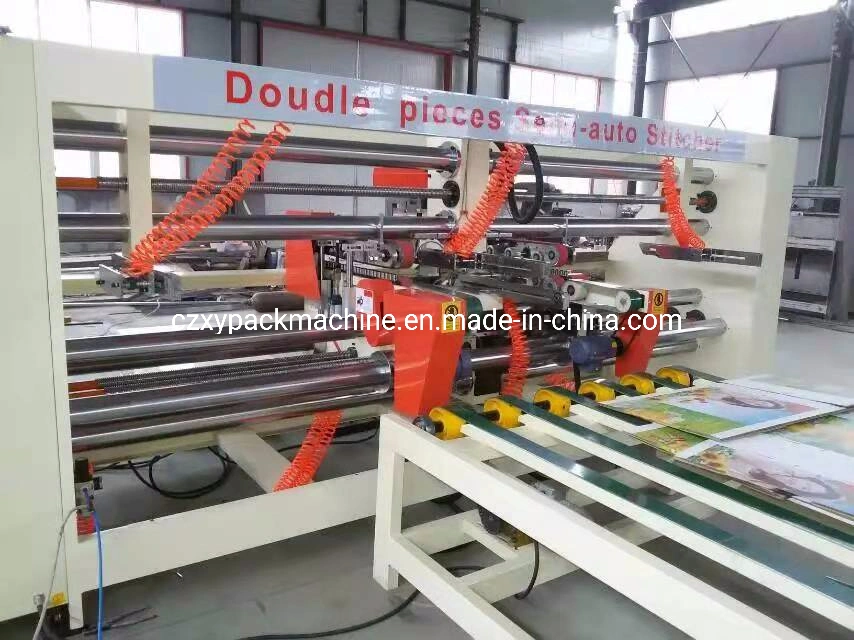 Semi-Automatic Double Head Corrugated Box Stapling Machinery