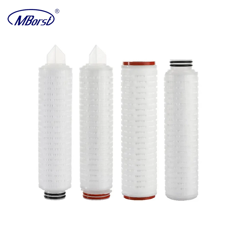 High quality/High cost performance Polypropylene PP 1/5/10 Micron Pleated Filter Cartridge for Wine/Beer/Food&Beverage Water Filtration Microelectronics Industry DOE Soe Fin 215