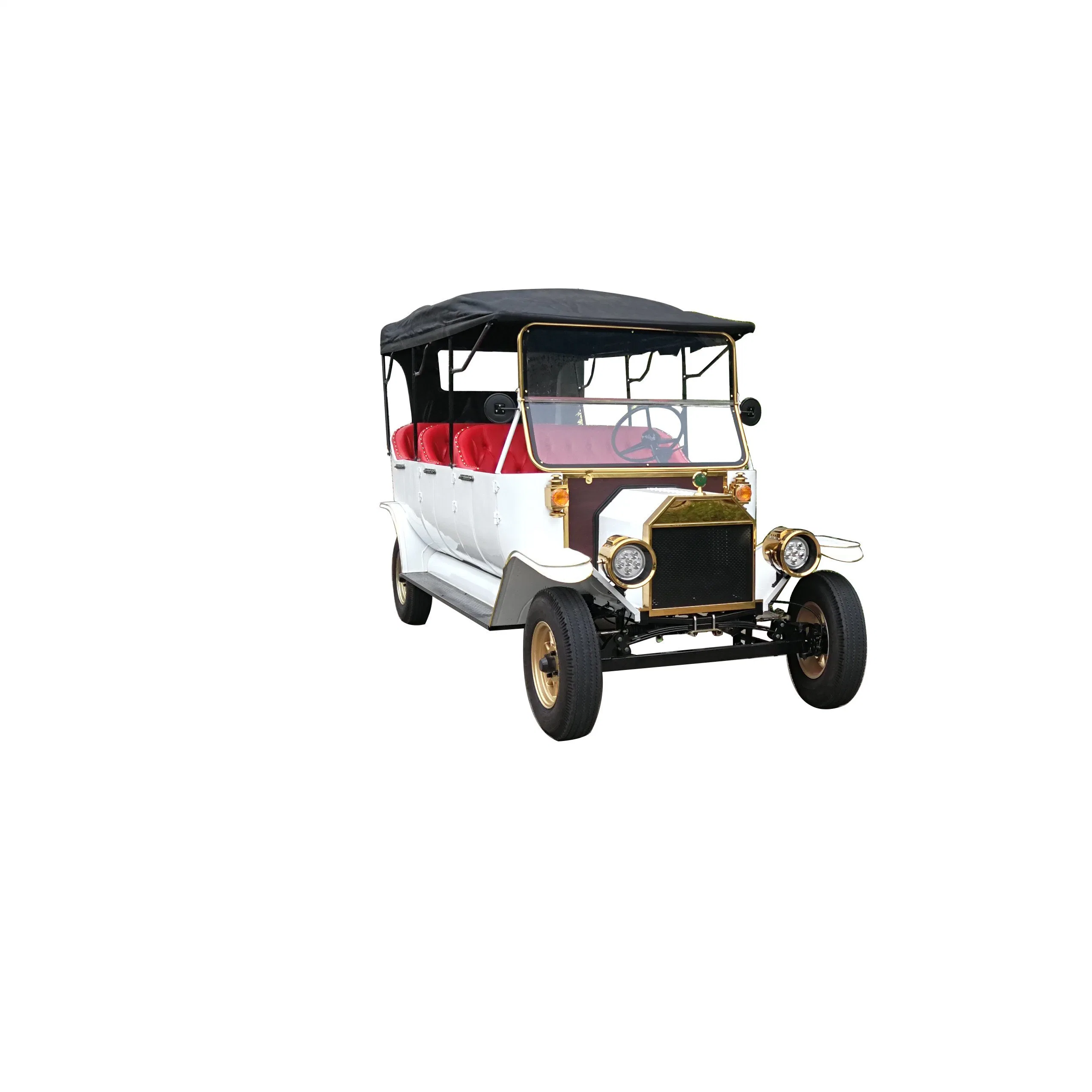 White Color Low Speed Electric Sightseeing Car with 8 Seats