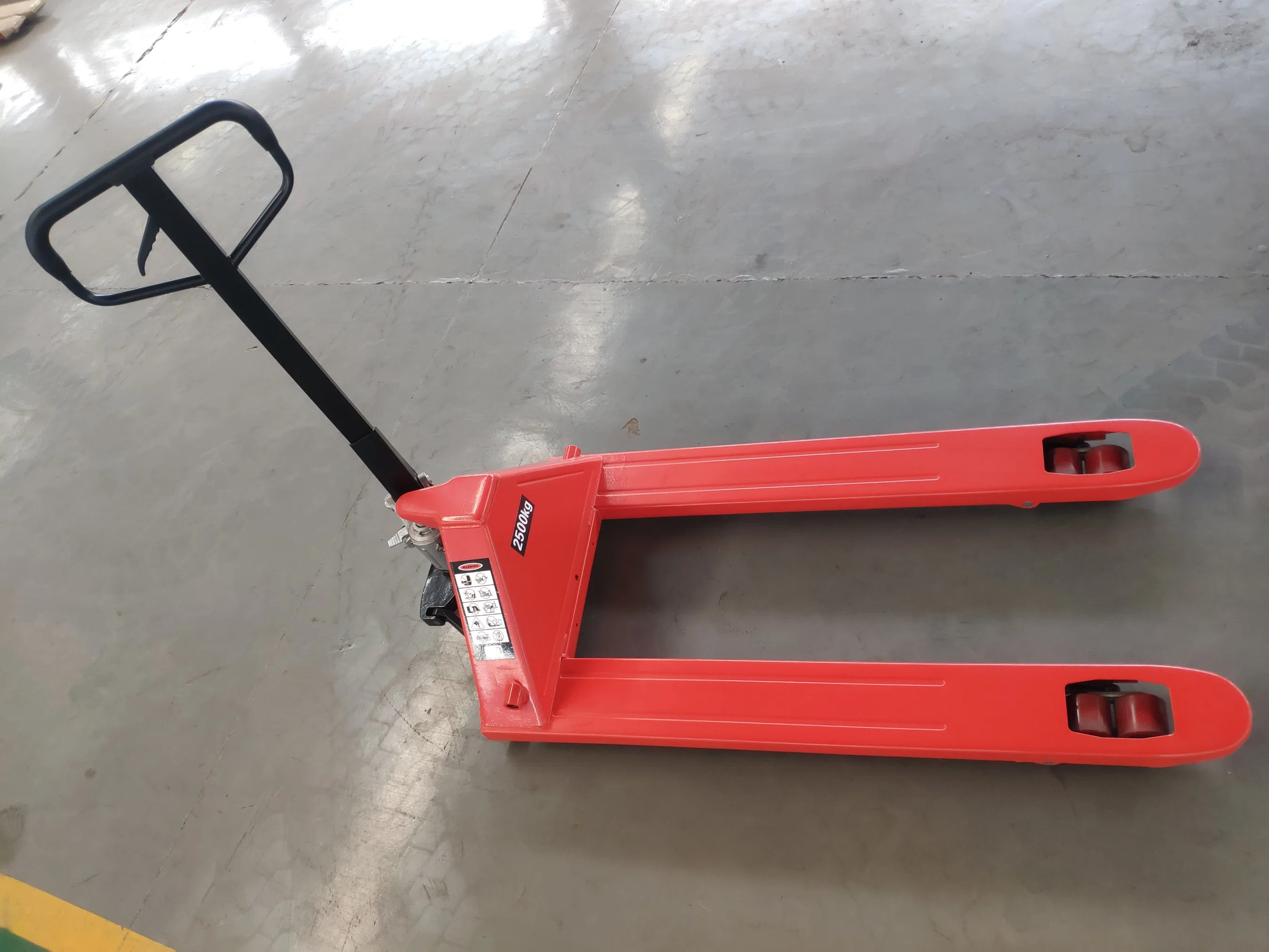 2500kg Nylon PU Rubber Wheels Hand Pallet Jack Manual Hydraulic Pallet Truck