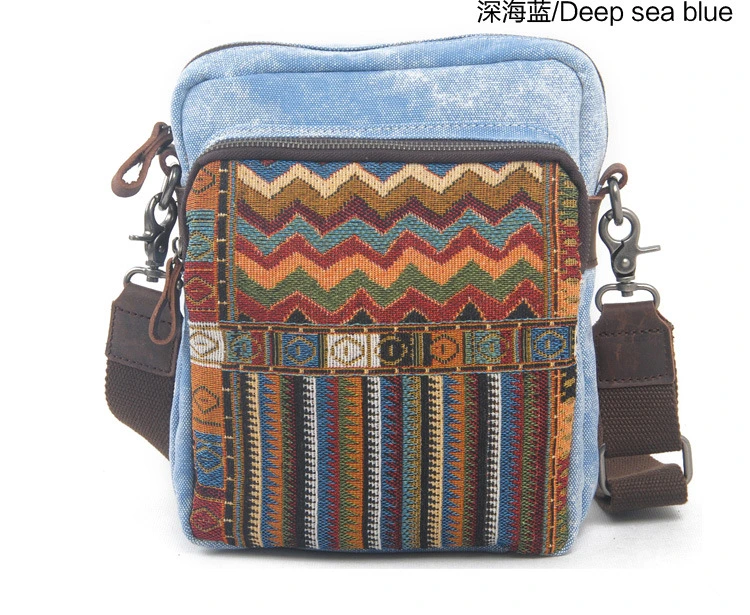 Sling Belt Jacquard Canvas Girl and Boy Factory Bag (RS-862-1)