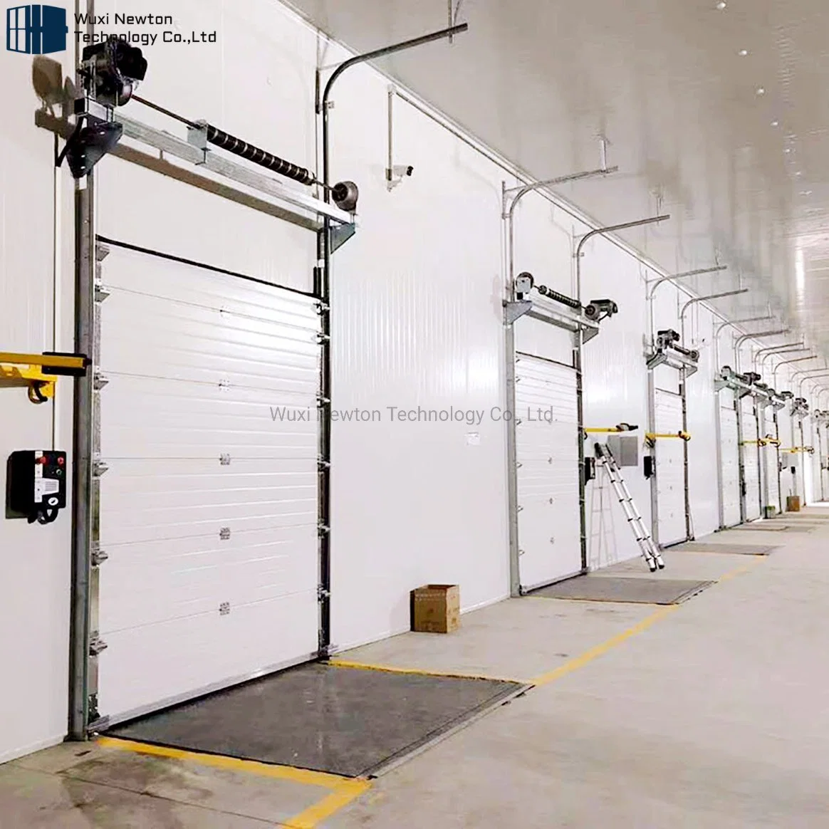 Automatic Motorized Exterior Safety Thermal Insulated Finger Protective Overhead Sectional Industrial Door