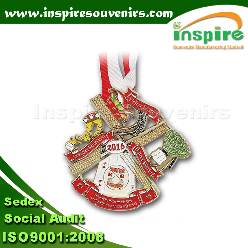 Customized Metal Medal for Sport Award, Souvenir Gift