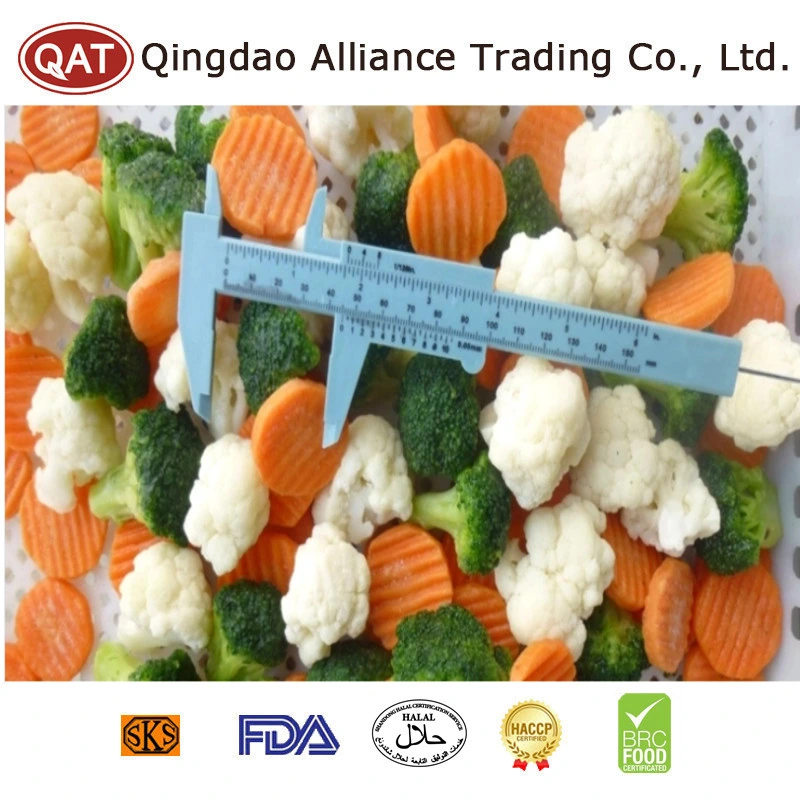 Top Quality IQF Standard California Mixed Vegetables Frozen Blend Vegetables New Crop Vegetables with Cauliflower Broccoli Carrots