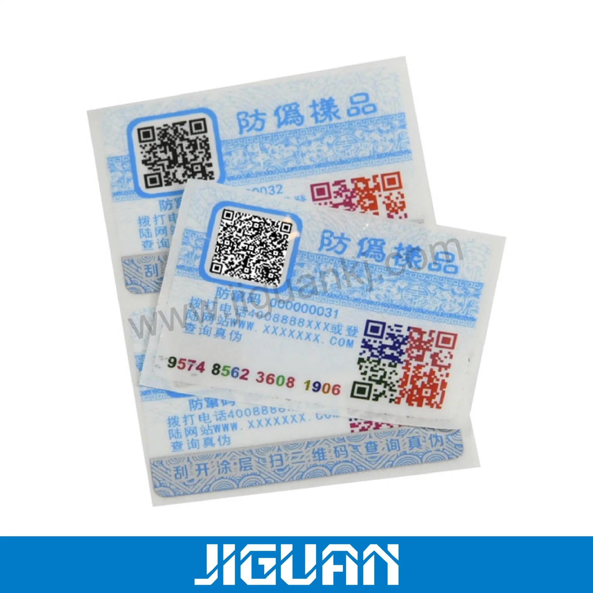 Custom Scratch off Antifake HD printing Sticker Cards