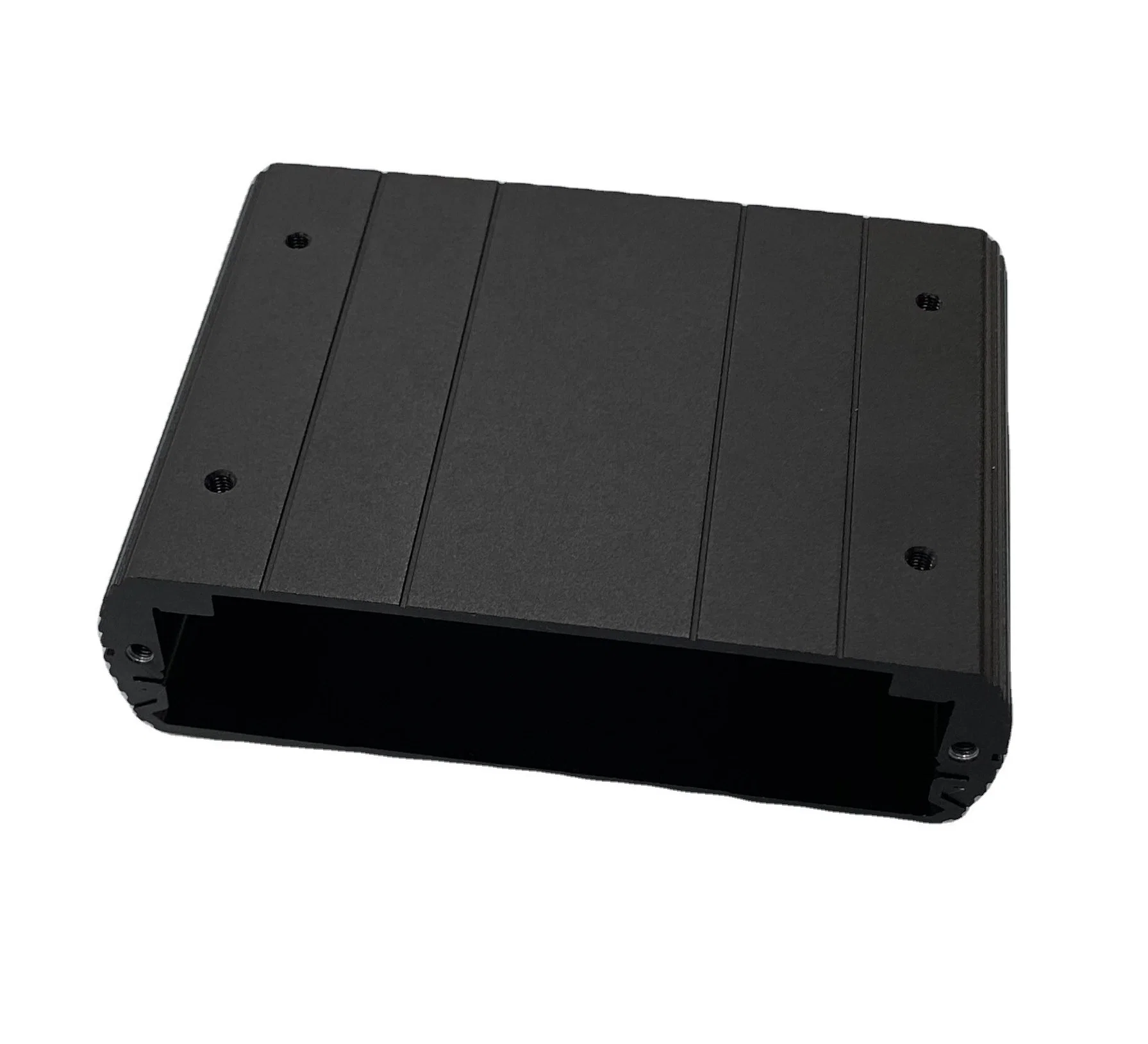 Anodized Black Small Aluminum Extrusion Heatsink Box, Electronic Device Mobile Power Case
