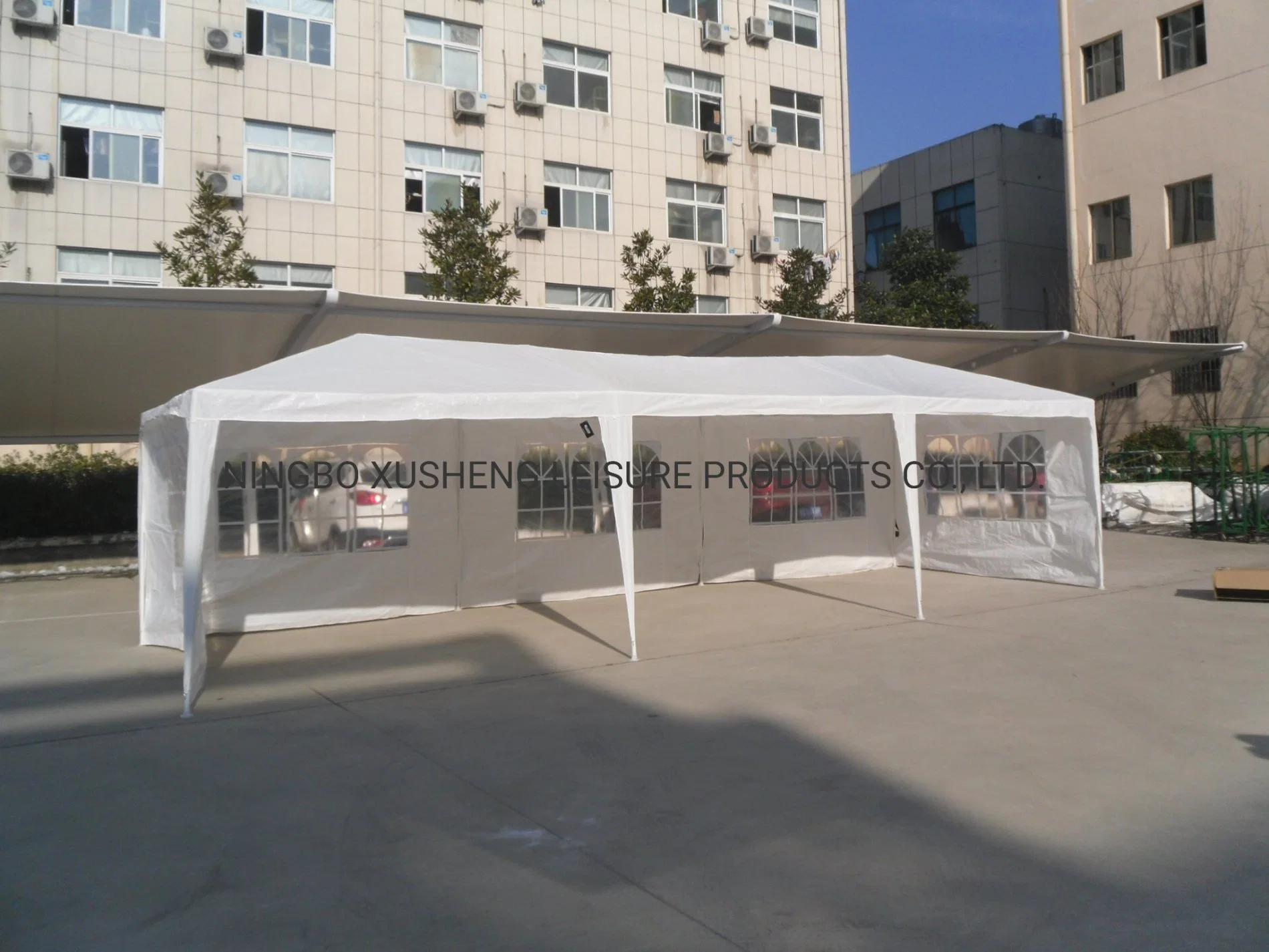 3X9m Outdoor Party Tent PE Gazebo with 5PCS Walls