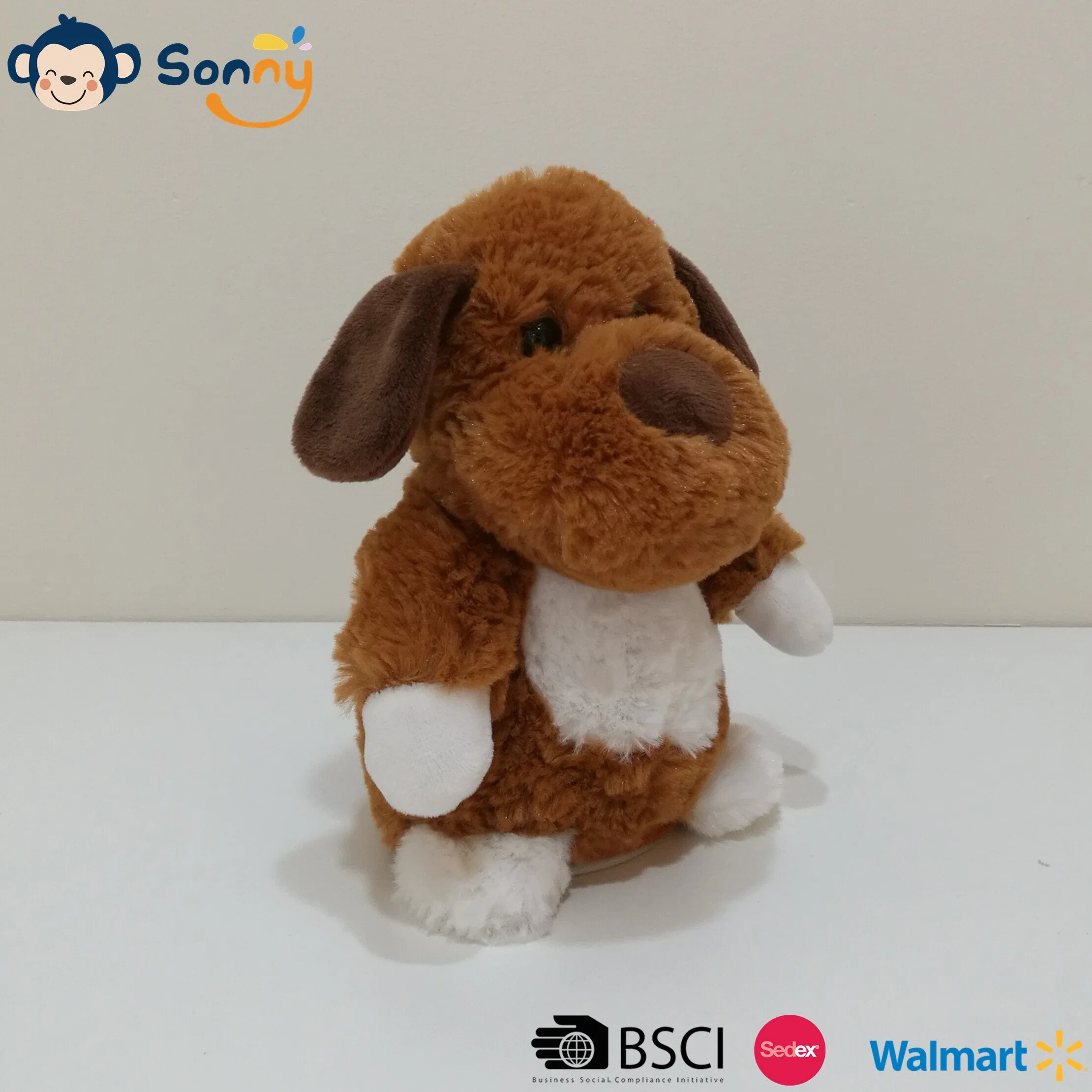 5 Asstd Educational Speaking Animal Plush Toy Voice Recording & Repeating and Shaking Animated Stuffed Toy