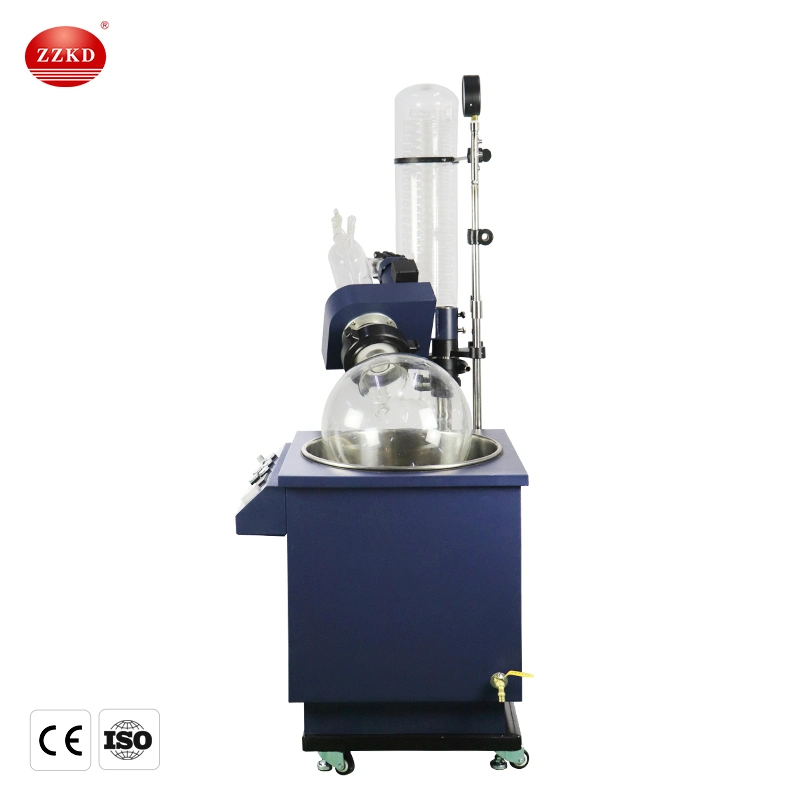 50L Vacuum Borosilicate Glass Rotary Evaporator with Automatic Lifting Water Oil Bath for Lab Re2002b Series Rotavap