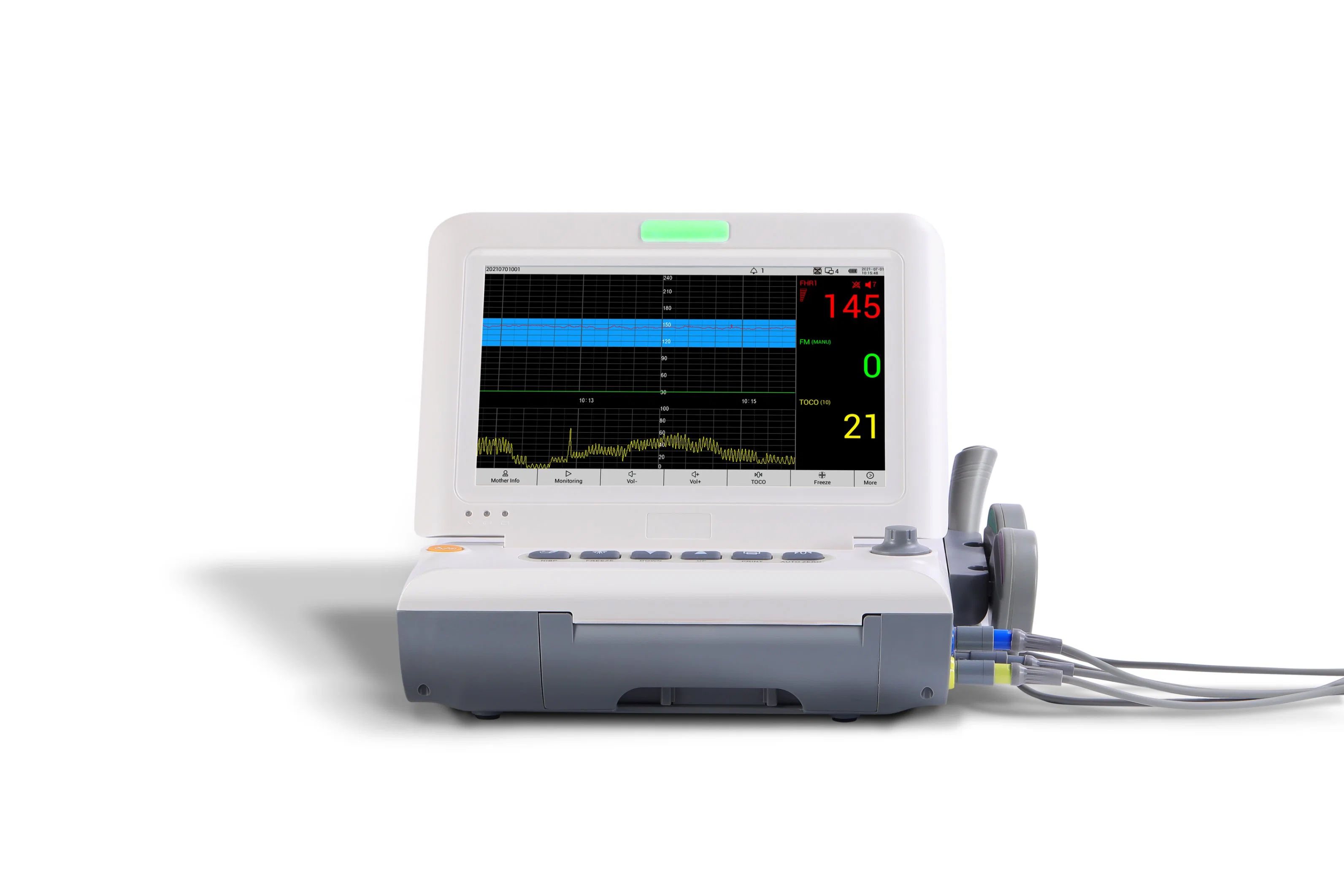 Máquina de la CTG Toco materna la frecuencia cardíaca del Monitor Fetal.