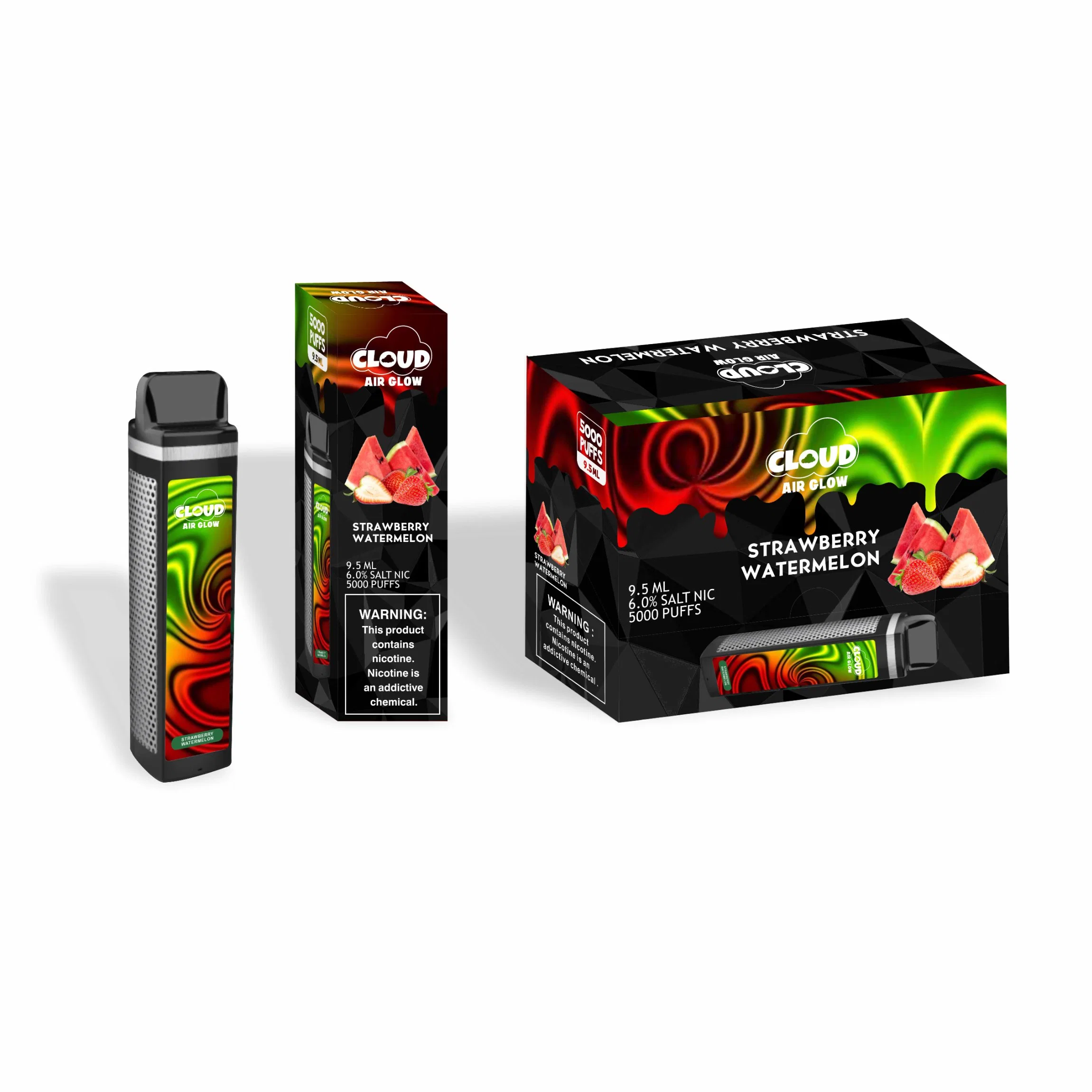 Les achats en ligne USA Cigarette électrique 9,5 ml d'huile 6.0 % de sel nouvelle idée 5000 Puff Smok 6 saveurs disponibles 6.0 % de sel