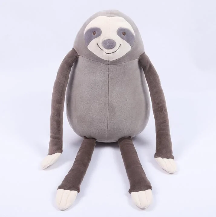 El traqueteo de la fábrica OEM ODM personalizados Mayoreo directo de los animales de felpa suave Sloth Toy