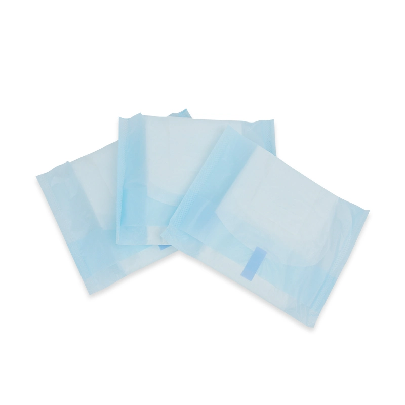 High Quality Disposable Blue Sanitary Napkins for Woman