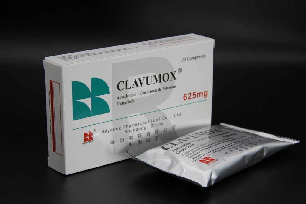 Антибиотики Sesitive Reyoung Амоксициллин и таблетки калия Clavulanate 625mg