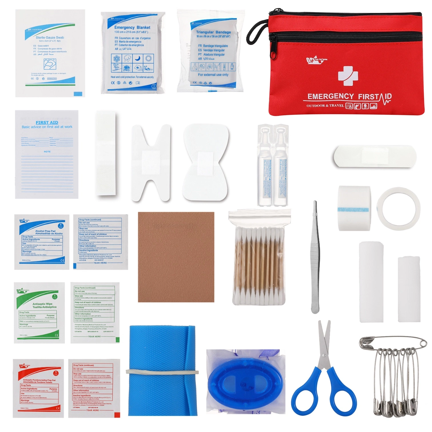 Con Logo Printing Brother Medical Kits Kit de primeros auxilios para Adulto